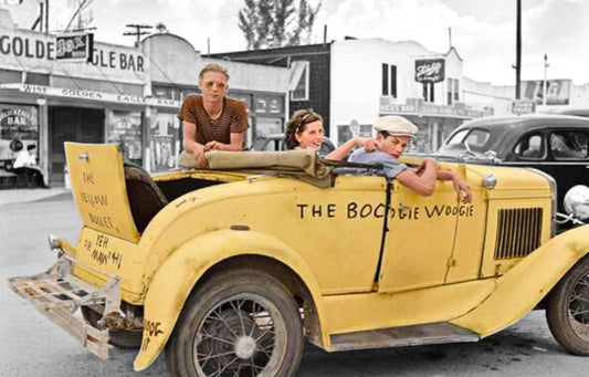 Man wearing a t-shirt in the 1960's