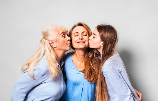 Aunt with two girl nieces