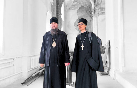 Orthodox Priests wearing clerical clothing