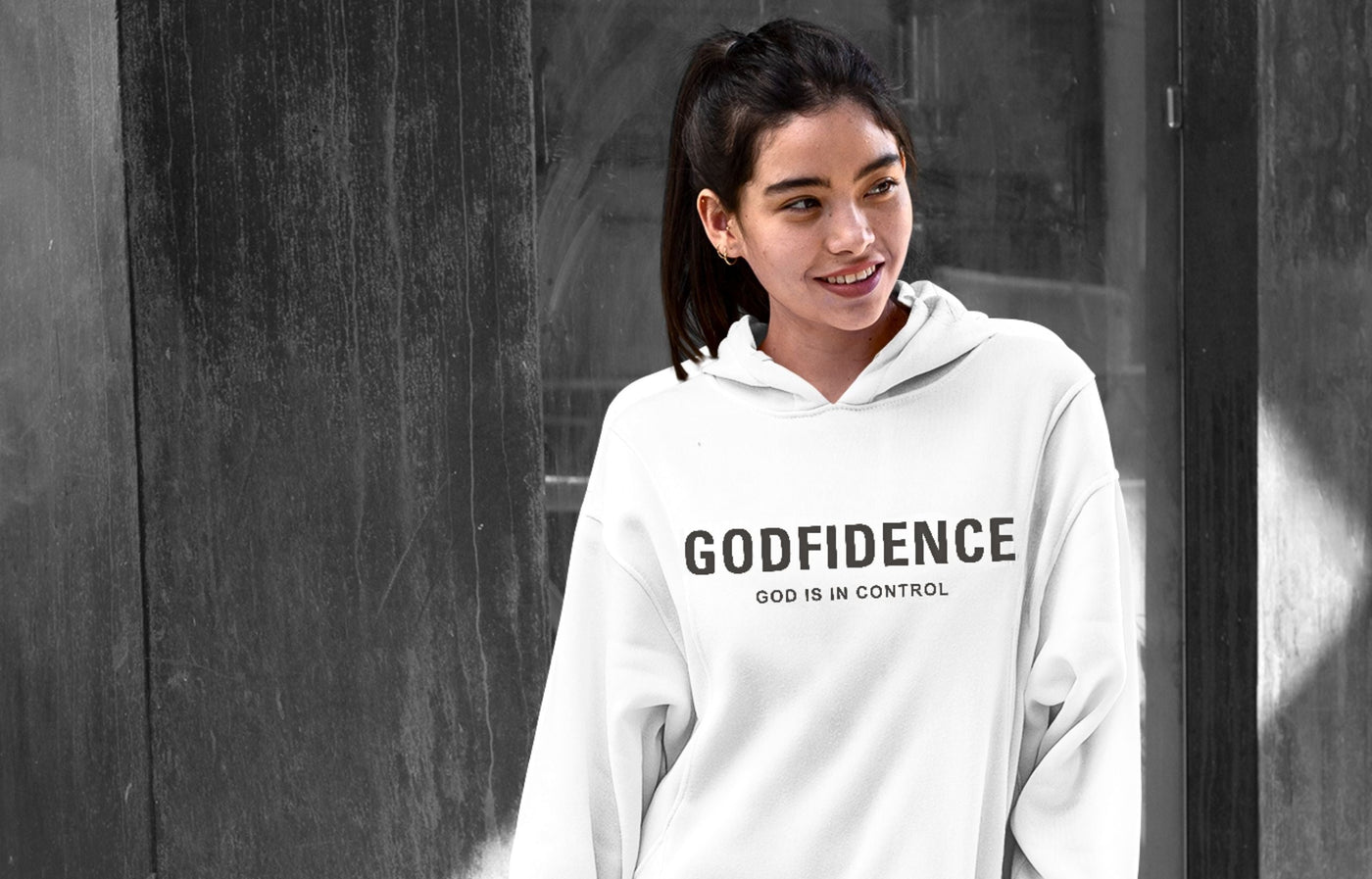 Positive smiling Christian women