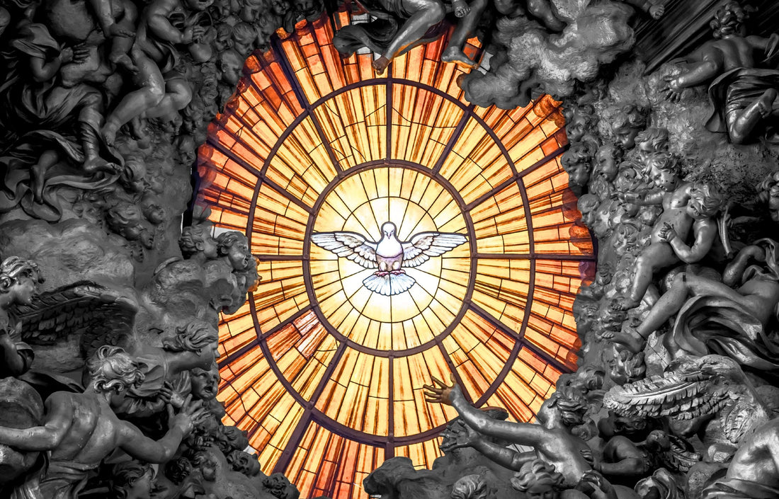 Holy Spirit symbol as white dove