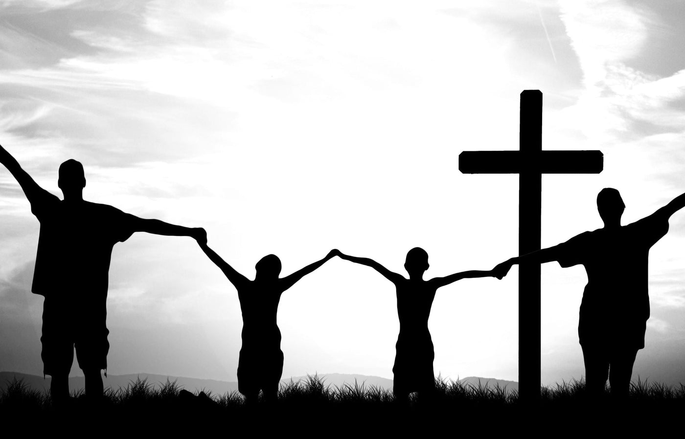 Group of people holding hands