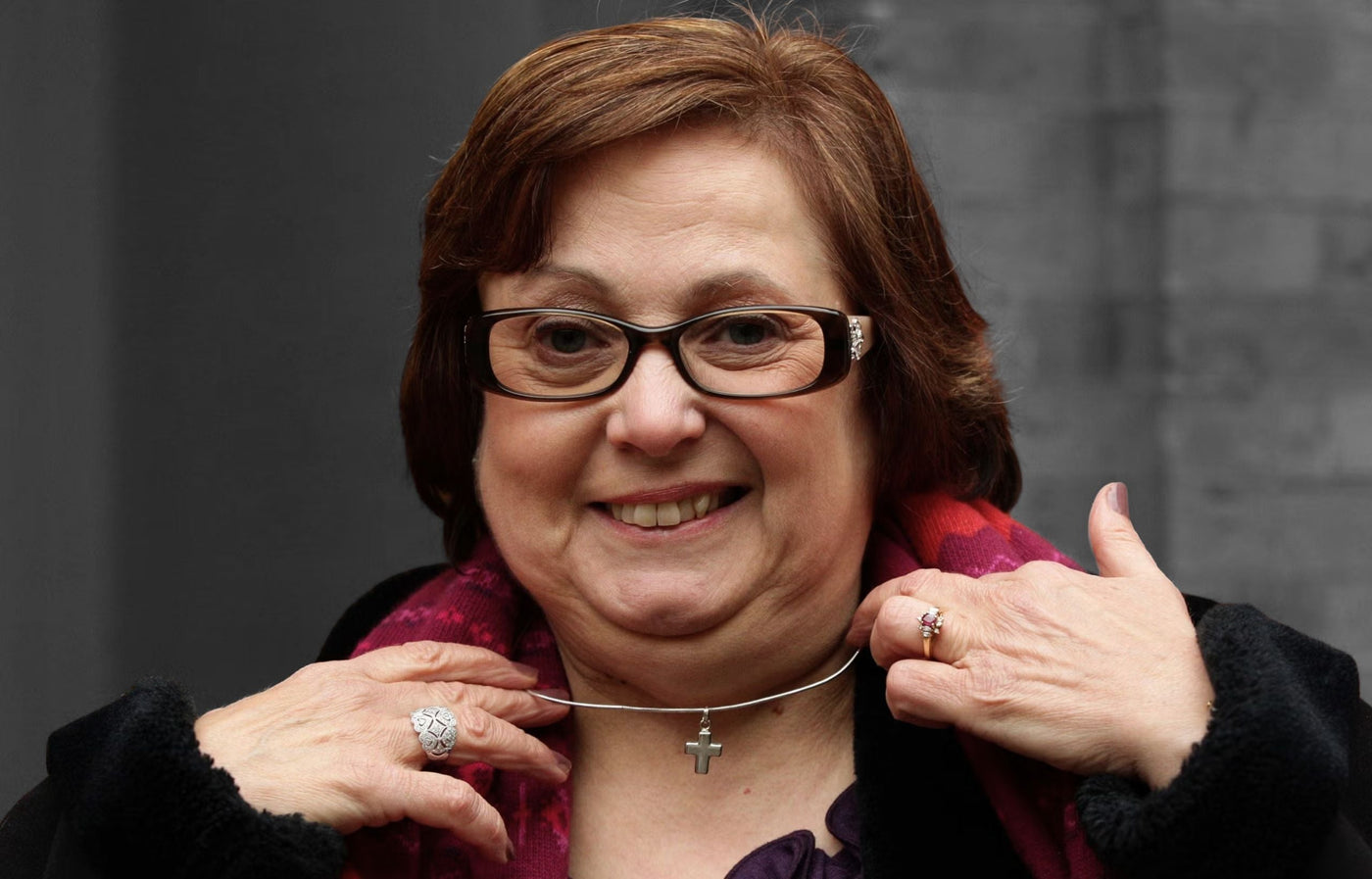 Nadia Eweida With Her Cross Neckless In Her Hand