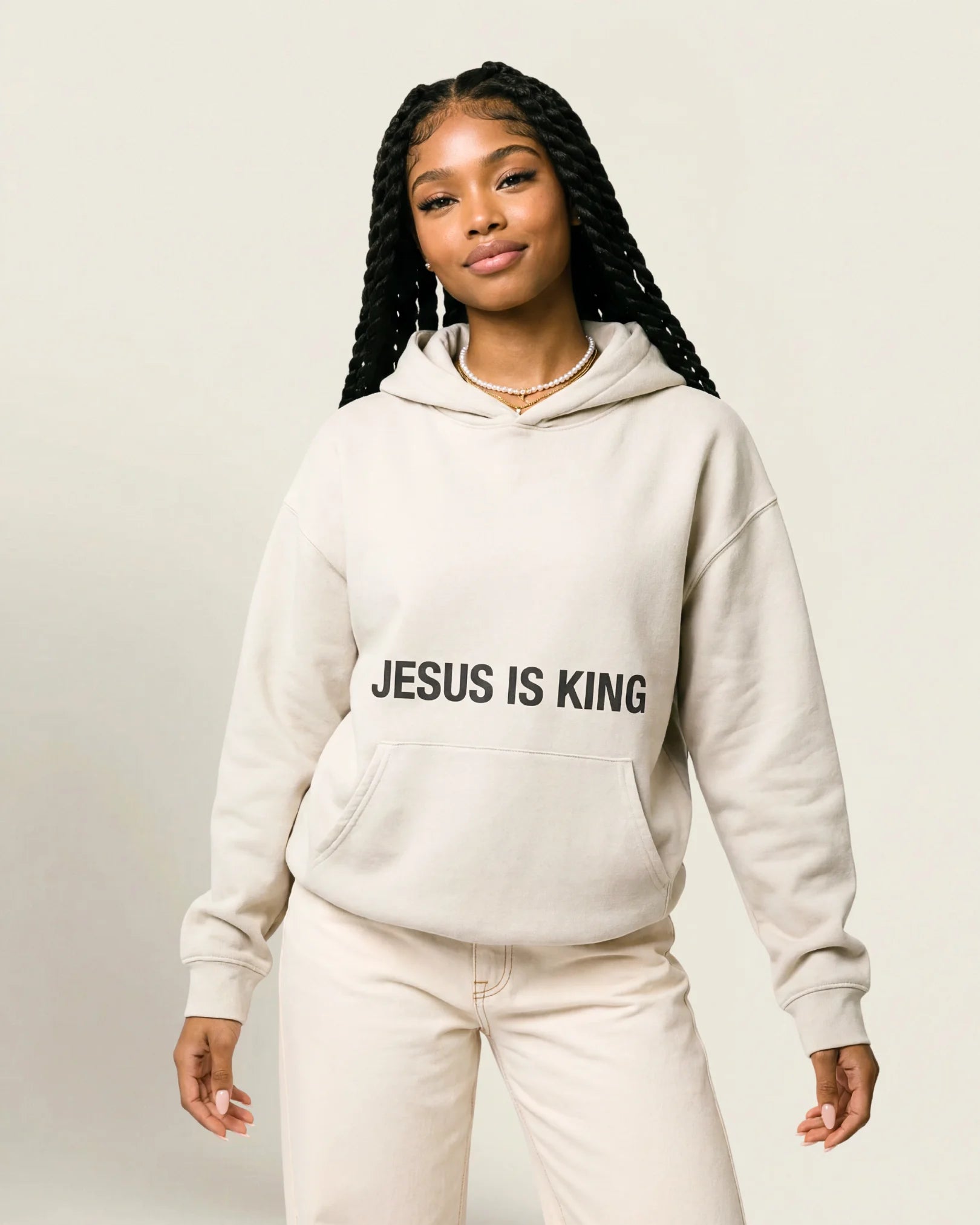 John 18:36 Hoodie - Premium Spun Cotton | Gracefiber